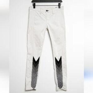 Rag & Bone Cream Jeans With Aztec Pattern Sz.25